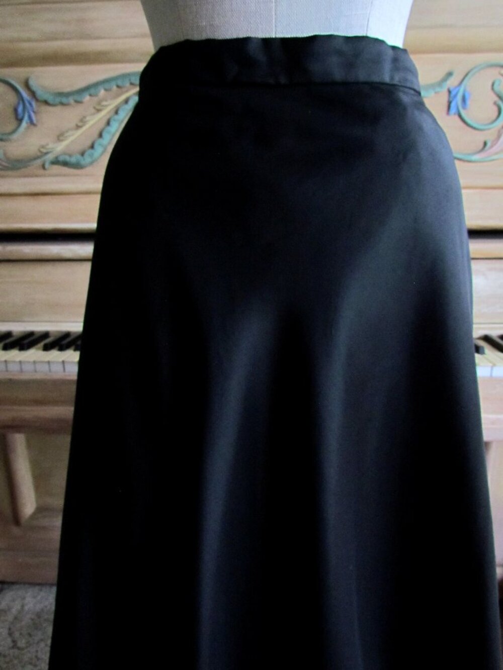 LONG BLACK SKIRT, 8, MICHAELANGELO ELEGANT MAXI for EVENING & VICTORIAN COSTUMES - Picture 2 of 4